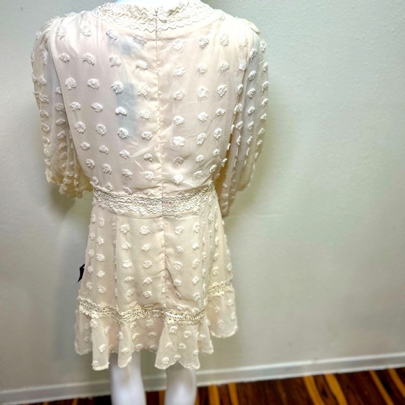 Lulu's Cream Textured Mini Dress - Picture 10 of 11
